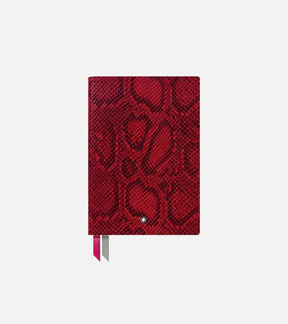 Notebook #146 - Small, Python Print, Cayenne Red, Lined